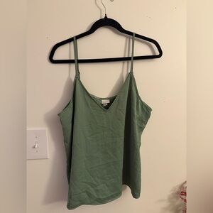 A New Day Green Fitted Sleeveless Camisole